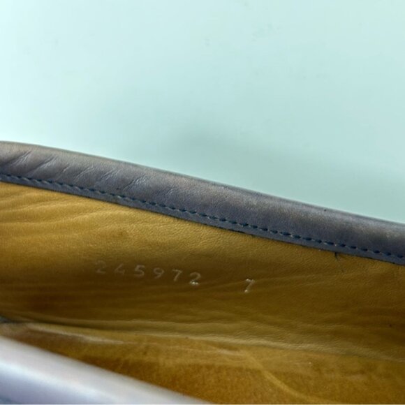 GUCCI Purple Leather Horsebit Loafers Size 7 - Picture 7 of 10